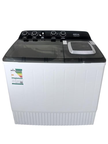 غسالة جي في سي برو حوضين، 12 كيلو - GVCWM-130