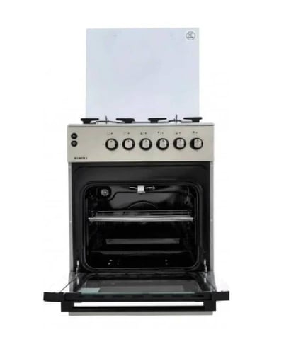 فرن غاز كوميتل 4 عيون 57*57 سم أمان كامل – فضي LF6...