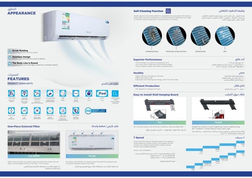 مكيف سبليت 24 جري انفيرتر بولر برو واي فاي GWC24AG...