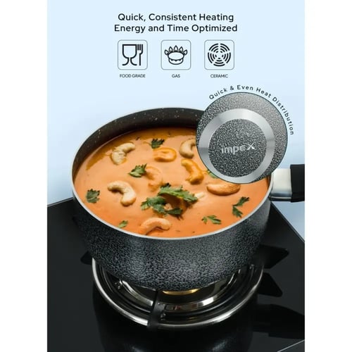 طقم أواني طهي غير لاصقة مطلية بالجرانيت من إمبكس،...