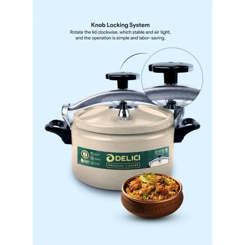 قدر ضغط جرانيت من ديليتشي سعة 9 لترًا ، بضمان لمدة...