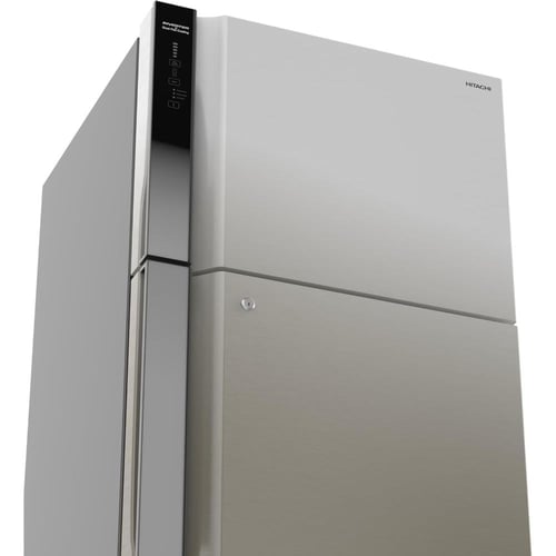 هيتاشي ثلاجة بابين فريزر علوي | 18.2 قدم مكعب (510...