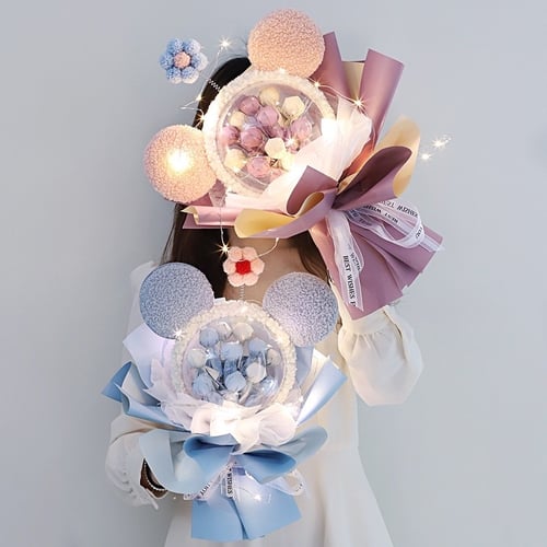 باقة ورد مضيئة