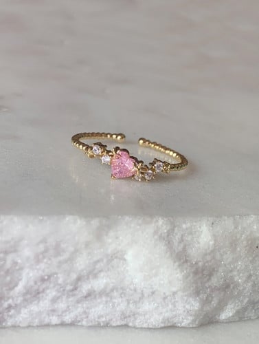 خاتم القلب وردي