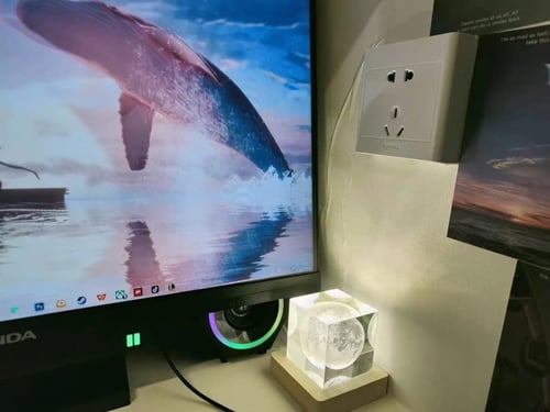 اضاءة القمر ثلاثية الابعاد