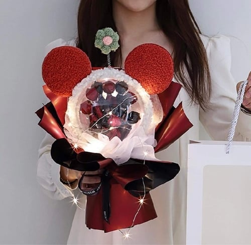 باقة ورد مضيئة