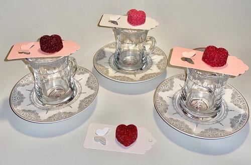 Tea flavors and card - welcoming a newborn
