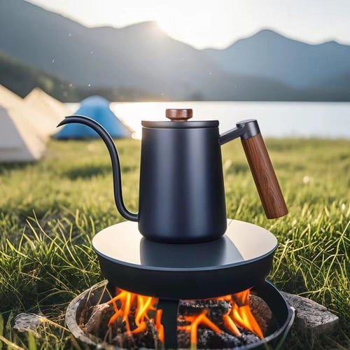 ابريق قبضه خشب |580مل | اسود