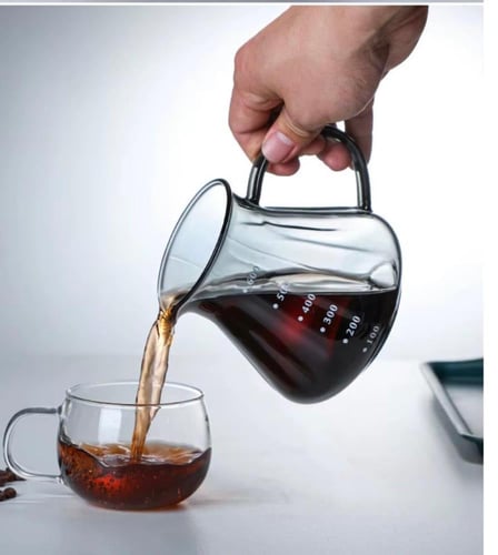 سيرفر مقاوم للحراره زجاجي 02| 600 مل سموكي