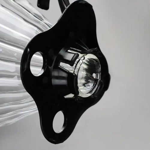 قمع تقطير زجاجي ذو مسكة بلاستيكية 02 | V60