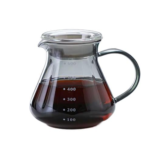 سيرفر مقاوم للحراره زجاجي 02| 600 مل سموكي