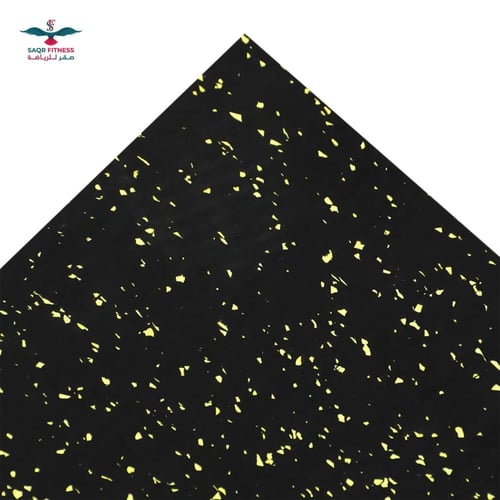 ارضية صالة رياضية مطاطية جودة عالية الأسود و الأصف...
