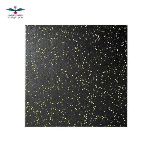 ارضية صالة رياضية مطاطية جودة عالية الأسود و الأصف...