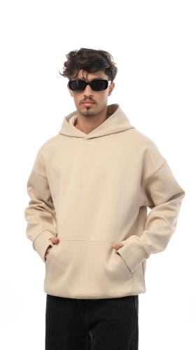 هودي ساده من إكسوبلانت بلون بيج فاتح