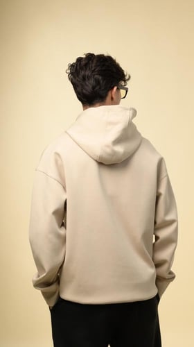 هودي ساده من إكسوبلانت بلون بيج فاتح