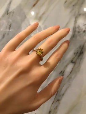 خاتم تصميم ألماس