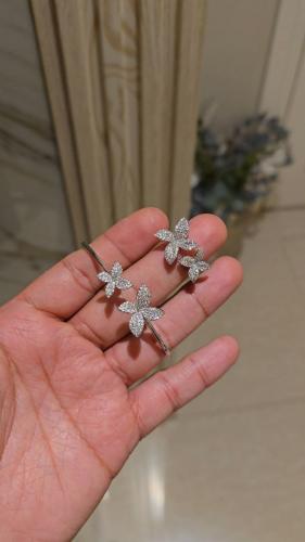 سوار مع خاتم تصميم ألماس