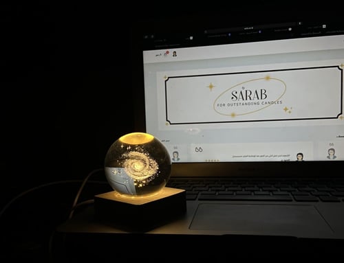 بلورة المجرة الكواكب والنجوم المضيئة