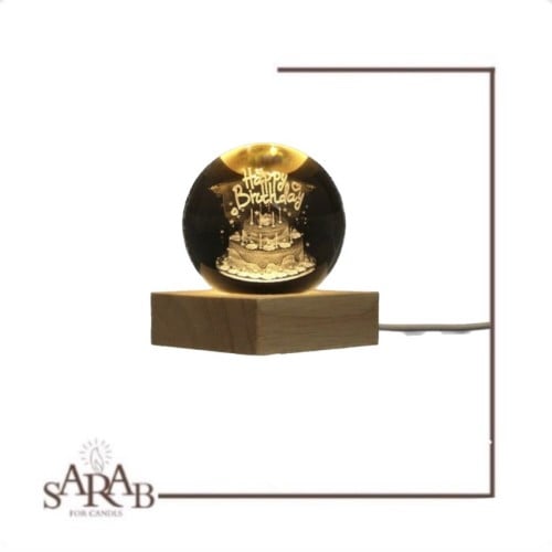 بلورة البيرثداي المضيئة