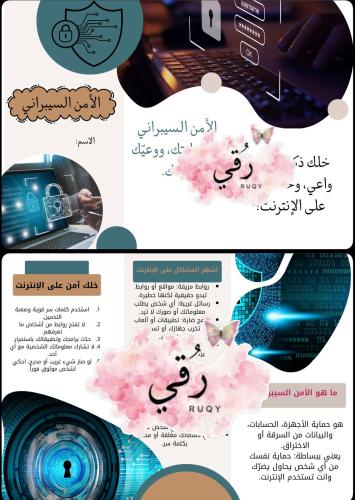 مطويه رقميه الصف خامس ( الأمن السيبراني)