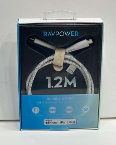 Fast RAV Power iPhone fabric charger
