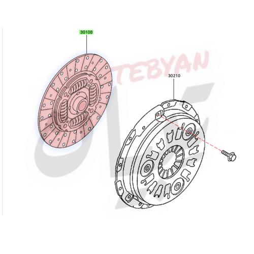 صحن كلتش باثفندر 2003 إلى 2005 مكينة 3500 نيسان اص...