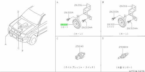 بوري باترول 98 الى 2024 نيسان اصلي
