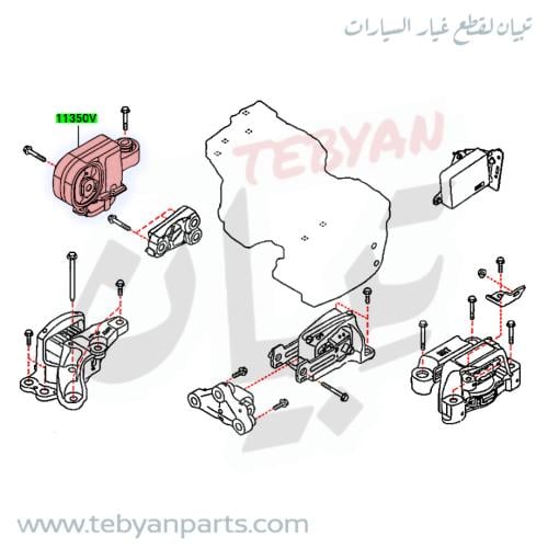 كرسي مكينة يمين التيماء 2.5 المكينة 2019 إلى 2024...