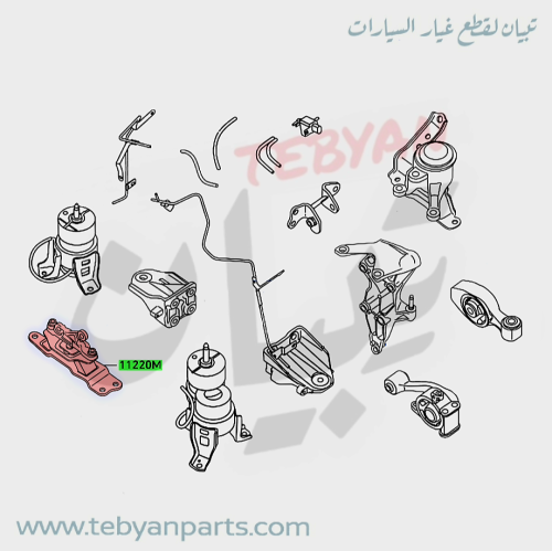 كرسي مكينه يسار التيماء 6 سرندل 2013 إلى 2018 اصلي