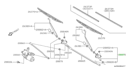 مفصلة كوع ذراع المساحة امامي باترول 98 الى 2025 ني...