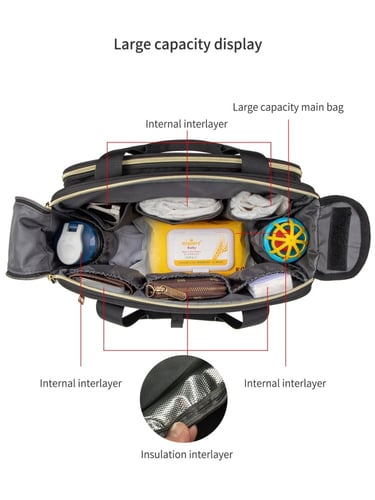 شنطة مقسمة على الكتف