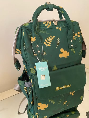 شنطة ثيم دزني بلون اخضر عشبي