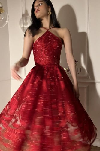 فستان الفتنه احمر