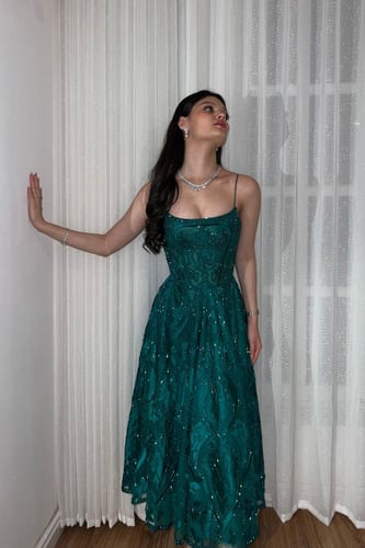 فستان الفتنه التركوازي