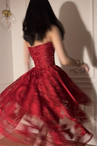 فستان الفتنه احمر