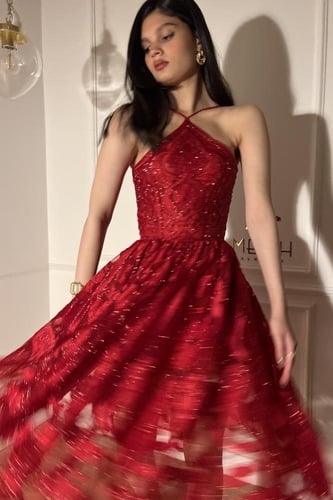 فستان الفتنه احمر