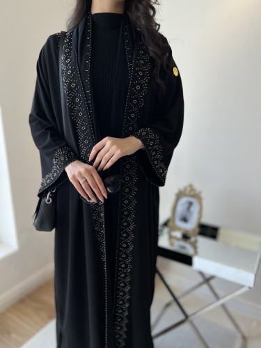 عبايه الشيفون الخشن