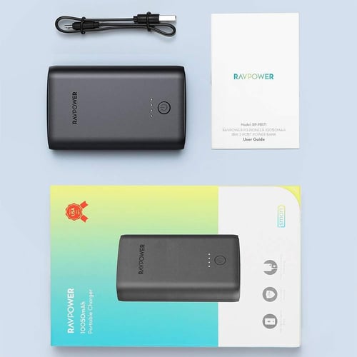 باور بانك 10050 راف باور منفذين USB و QC.3.0 - ابي...