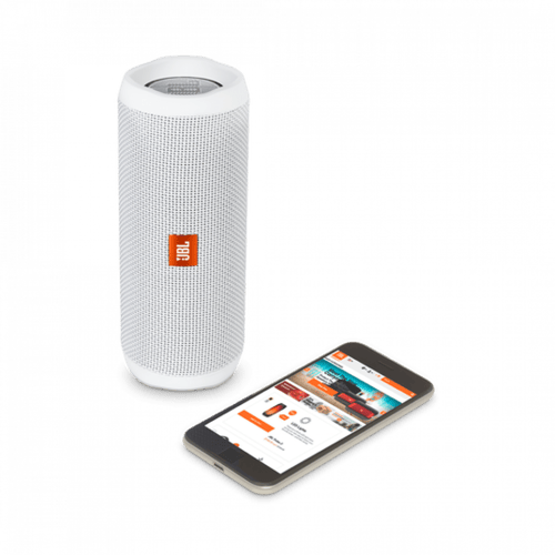 مكبر صوت جي بي ال فليب 4 بلوتوث ، ابيض