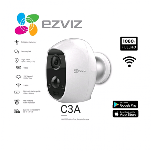 كاميرا واي فاي C3A تعمل بالبطاريات