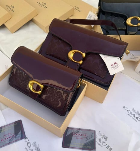 شنطه تابي جلد لامع