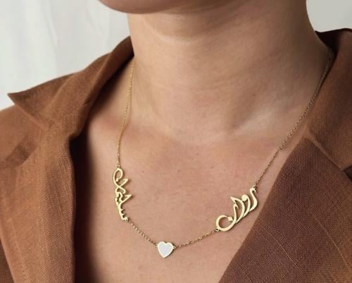 سلسال اسمين مطليه ذهب