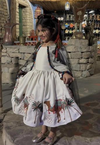 فستان بناتى تراثي