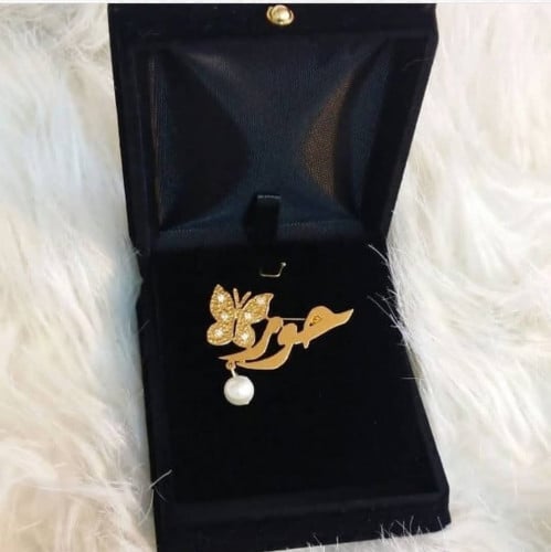 بروش بالاسم مطعم بحبات زركون