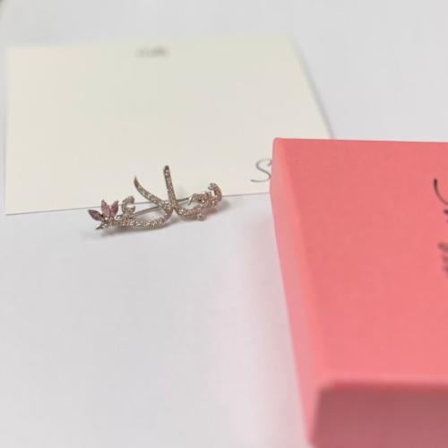 بروش مطلي فل زركون