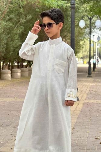 ثوب خامه لنن بالاسم