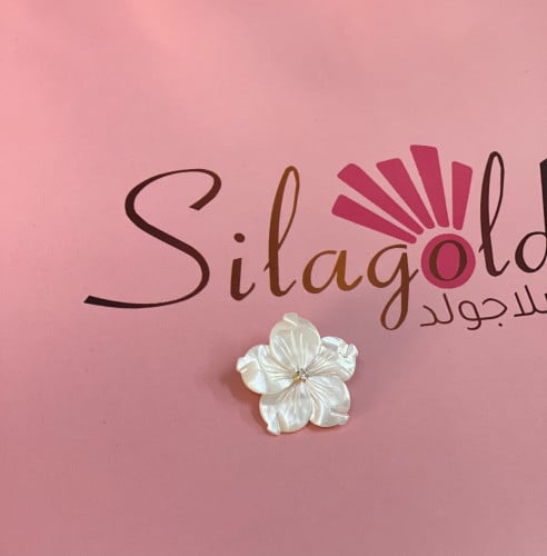 بروش ورده صدف طبيعي مطلي ذهب