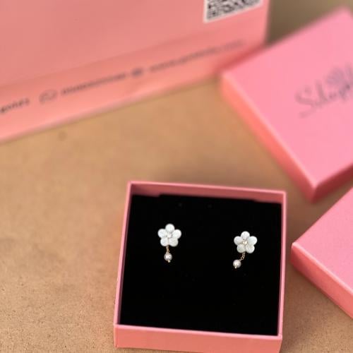 حلق ورده صدف مع لولو