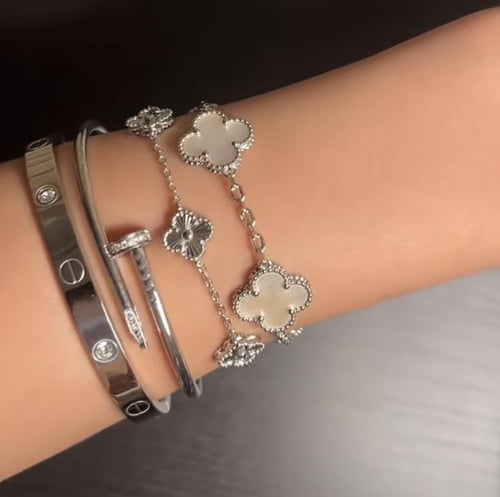 بكج 4اساور هاي كوالتى لون فضي