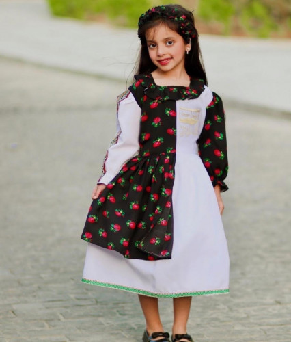 فستان شالكى (اسود)